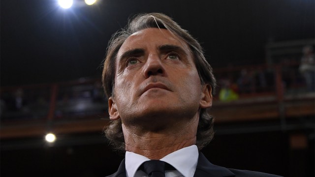 Pelatih Italia, Roberto Mancini Foto: REUTERS/Alberto Lingria