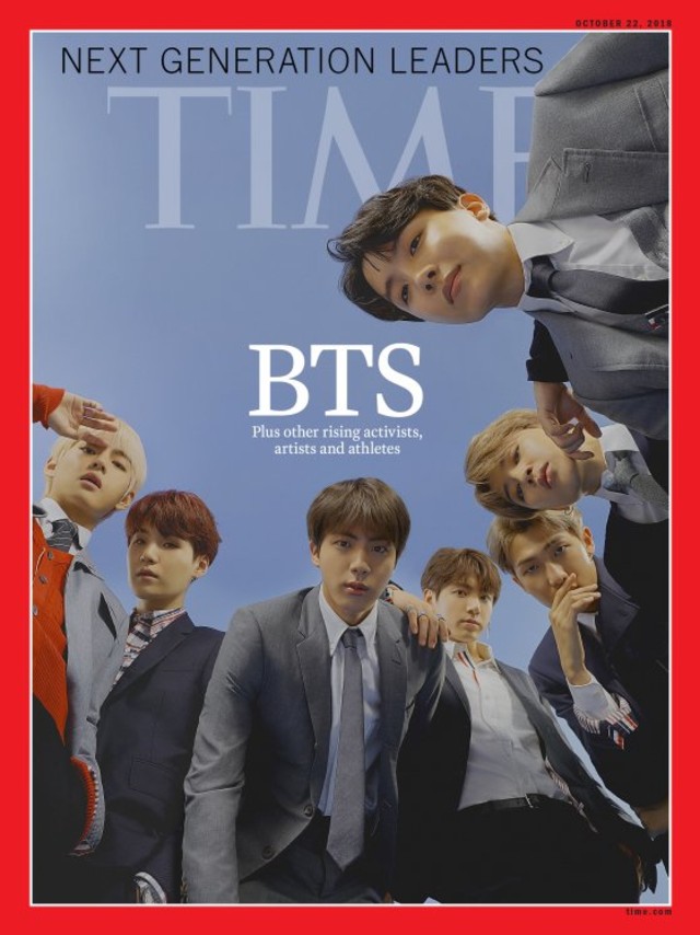 BTS sebagai cover majalah Time. (Foto: Time)