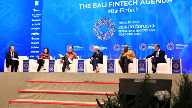 The Bali Fintech Agenda akan membahas berbagai peluang dan tantangan yang bisa diperoleh dari teknologi yang berpotensi mengubah lansekap ekonomi dan keuangan, Kamis (11/10/2018).  (Foto: Helmi Afandi/kumparan)
