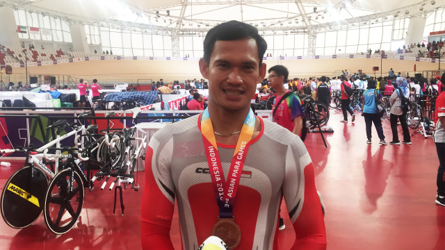 Marthin Losu, Atlet Para Sepeda Indonesia (Foto: Sandi Firdaus/kumparan))