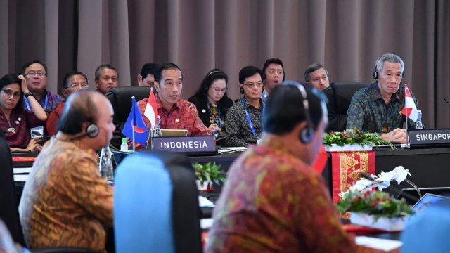 Jokowi di ASEAN Leader's Gathering, Nusa Dua, Bali (Foto: dok. Biro Pers Setpres)