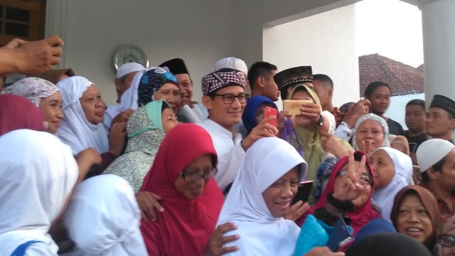 Cawapres omor urut 02, Sandiaga Uno mengunjungi Kota Yogyakarta (Foto: Arfiansyah Panji Purnandaru/kumparan)
