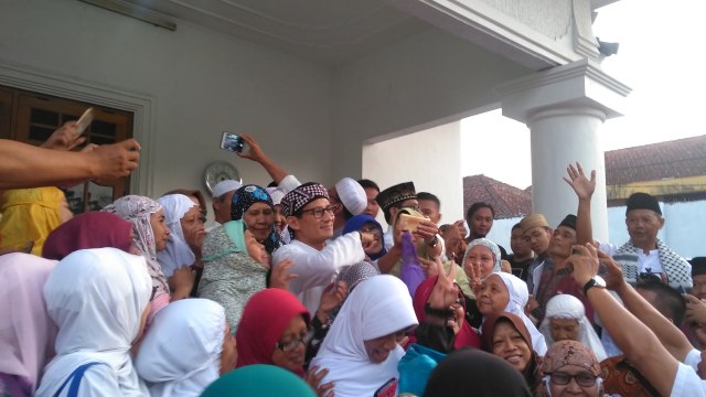 Cawapres omor urut 02, Sandiaga Uno mengunjungi Kota Yogyakarta (Foto: Arfiansyah Panji Purnandaru/kumparan)