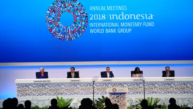 Annual Meetings IMF dan World Bank Group Plenary Session di BNDCC, Bali. (Foto: Helmi Afandi/kumparan)