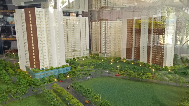 Maket Rumah dengan DP Rp 0 Klapa Village di Pondok Kelapa, Jakarta Timur. Foto: Nabilla Fatiara/kumparan