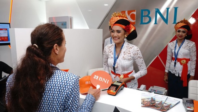 PT Bank Negara Indonesia (Persero) Tbk atau BNI, menerbitkan 760 Kartu Virtual Account Debit untuk memudahkan transaksi ribuan delegasi selama di Bali. (Foto: Helmi Afandi Abdullah/kumparan)