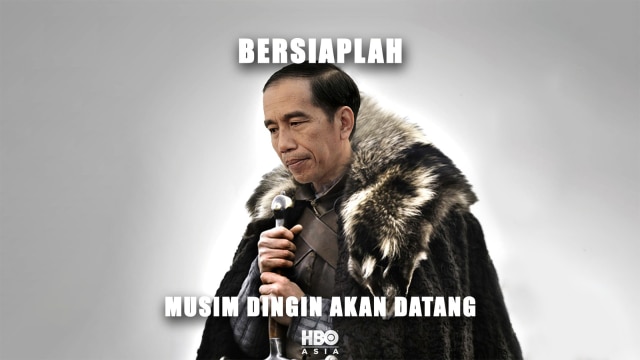 Meme Jokowi oleh HBO Asia. (Foto: twitter.com/HBOAsia)