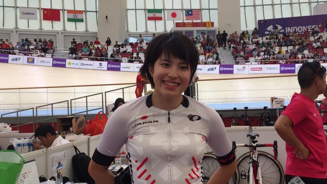 Fujii Miho, atlet para sepeda Jepang di Asian Para Games 2018  (Foto: Sandi Firdaus/kumparan)