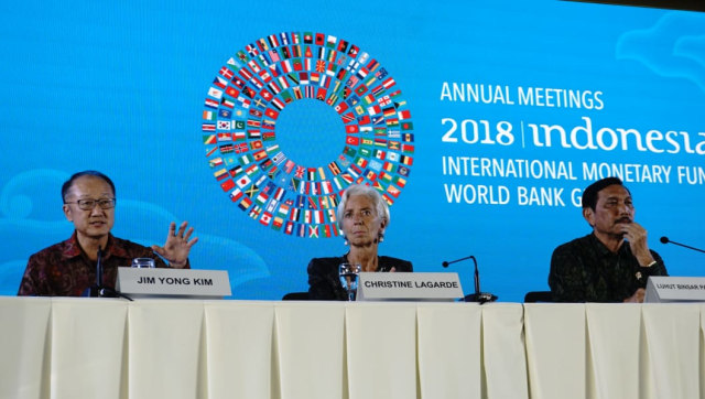 Penutupan Annual Meeting IMF-World Bank Group 2018 di Nusa Dua Bali, Minggu (14/10/2018). (Foto: Helmi Afandi Abdullah/kumparan)