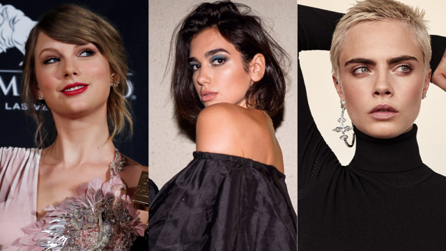 Karakter sesuai bentuk alis mata (Foto: dok. Foto: Steve Marcus, Instagram @dualipa, Instagram/@caradelevigne )