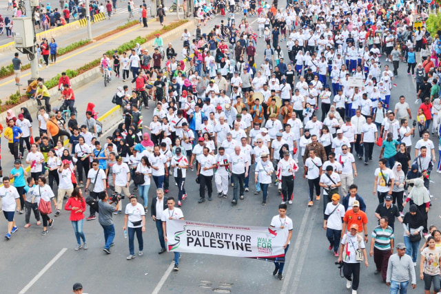 Walk for Peace and Humanity, Dukungan Indonesia untuk Palestina