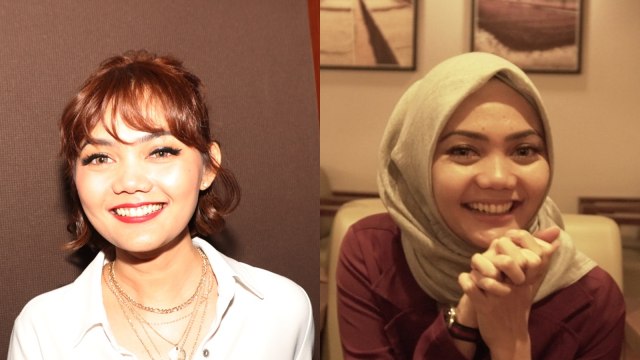 Rina Nose sebelum dan sesudah berhijab. (Foto: Munady Widjaja dan Nur Syarifah/kumparan)