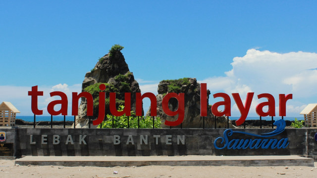 Pantai Tanjung Layar, Sawarna, di Lebak (Foto: Flickr/Pesona Sawarna)