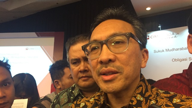 Presiden Direktur CIMB Niaga Tigor M. Siahaan di Gedung CIMB Niaga, Jakarta, Senin (15/10/2018). (Foto: Nurul Nur Azizah/kumparan)