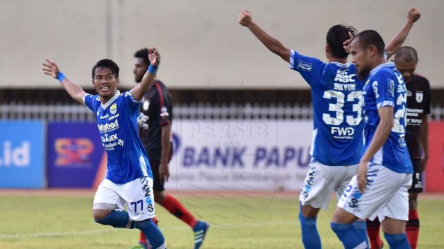 Para pemain Persib Bandung merayakan gol. (Foto: Dok. Media Persib)