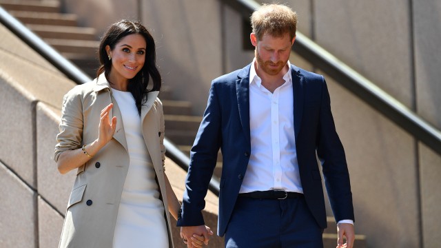 Tampilan Perdana Meghan Markle Usai Umumkan Kehamilan di Australia (Foto: SAEED KHAN/AFP)