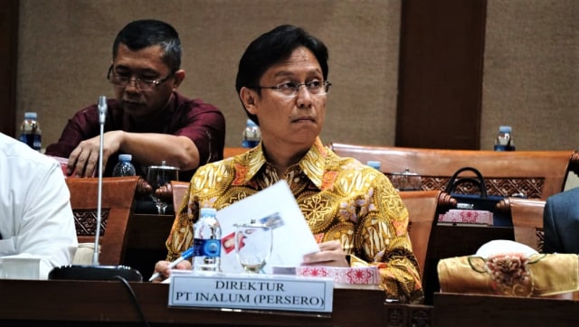 Direktur Utama PT Inalum (persero), Budi Gunadi Sadikin dalam Rapat Dengar Pendapat dengan Komisi VII DPR RI di komplek DPR RI, Jakarta, Kamis (17/10) (Foto: Helmi Afandi/kumparan)