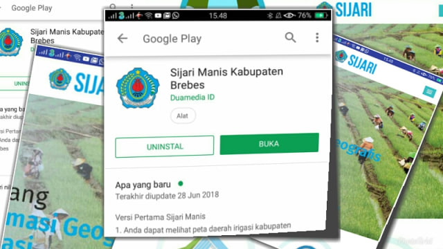 Sijari Manis, Aplikasi Android Tentang Irigasi di Brebes
