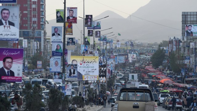 Suasana kampanye jelang pemilu di Afghanistan. (Foto: AFP/WAKIL KOHSAR)