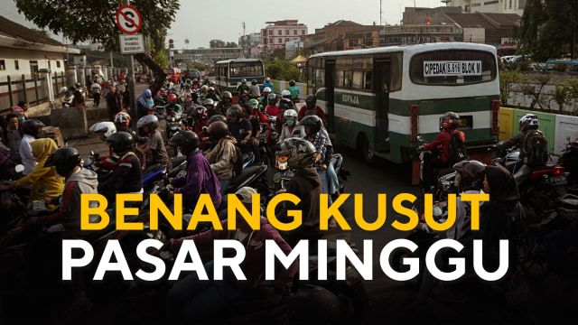 Benang kusut Pasar Minggu (Foto: Nugroho Sejati/kumparan)