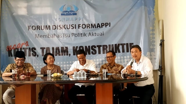 Diskusi Formappi "Menolak Dana Saksi Dibiayai APBN". (Foto: Maulana Ramadhan/kumparan)