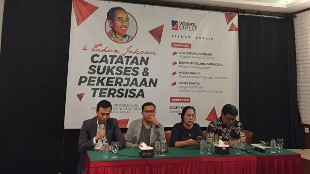Diskusi 4 Tahun Jokowi: Catatan Sukses dan Pekerjaan Tersisa. (Foto: Muhammad Lutfan Darmawan/kumparan)