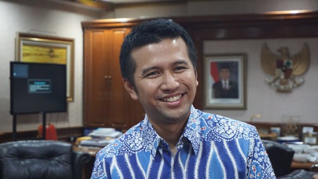 Wakil Gubernur Jawa Timur Terpilih, Emil Elestianto Dardak di Gedung KPU, Jumat (19/10/2018). (Foto: Abil Achmad Akbar/kumparan)