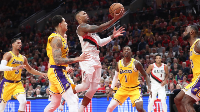 Los Angeles Lakers dikalahkan Portland Trail Blazers pada pertandingan pembuka NBA 2018/19. (Foto: Reuters/USA Today/Jaime Valdez)
