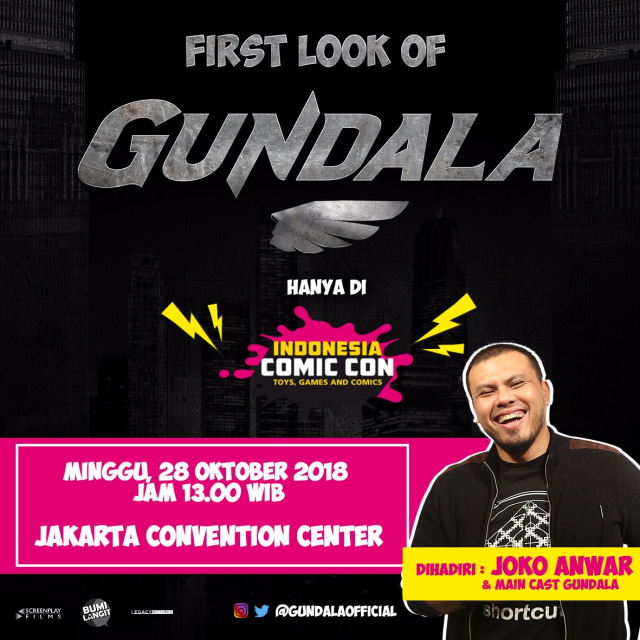 Joko Anwar dan para pemain Gundala akan hadir di Indonesia Comic Con (Foto: Dok. Screenplay Films)