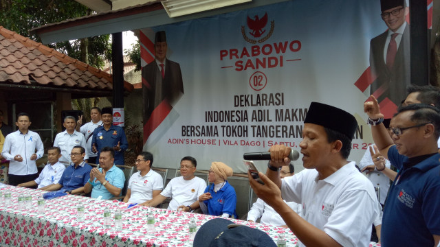 Deklarasi dukungan tokoh Tangerang Selatan. (Foto: Adhim Mugni Mubaroq/kumparan)