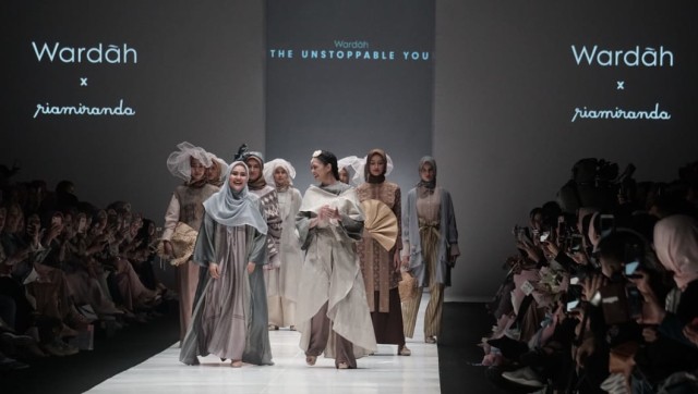Ria Miranda by Wardah The Unstoppable You,  Jakarta Fashion Week 2019. (Foto: Helmi Afandi Abdullah/kumparan)