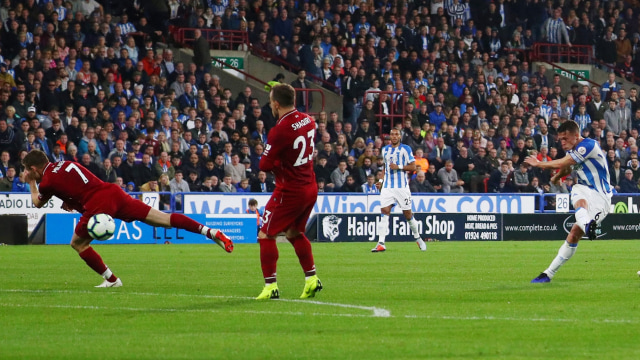 Liverpool vs Huddersfield Town di pekan kesembilan Premier League 2018/19. (Foto: REUTERS/Hannah McKay)