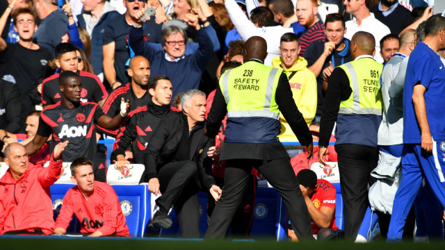 Jose Mourinho mengamuk. (Foto: REUTERS/Dylan Martinez)