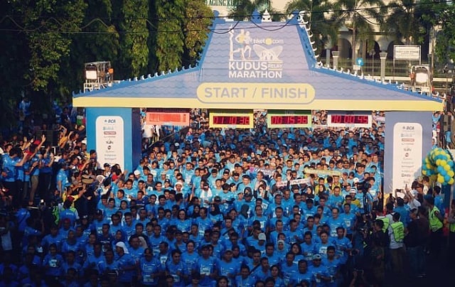 Kudus Relay Marathon 2018. (Foto: Instagram/@tiketcomkudusrelaymarathon)