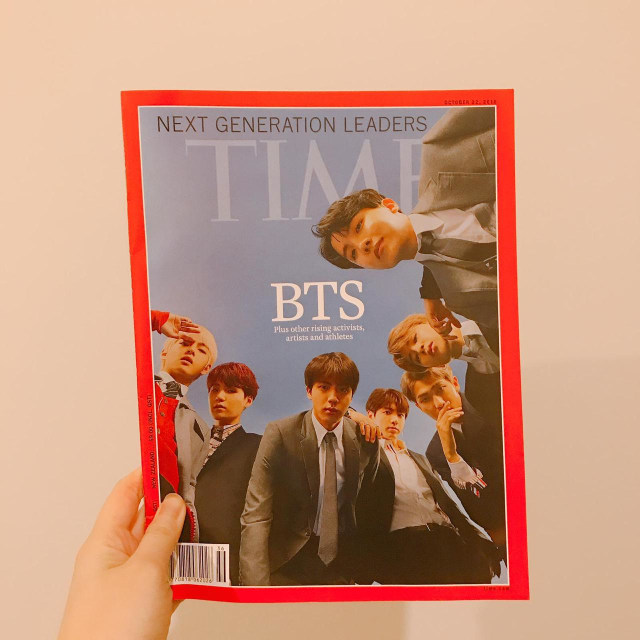 Majalah Time sampul BTS. (Foto: Bening Putri)