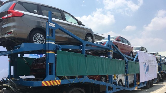 All new Suzuki Ertiga yang akan diekspor ke beberapa negara di Asia dan Amerika Latin (Foto: Alfons Hartanto/kumparanOTO)