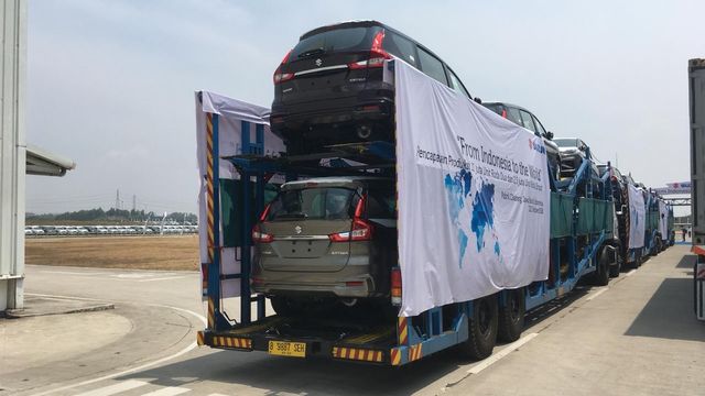 All new Suzuki Ertiga yang akan diekspor ke beberapa negara di Asia dan Amerika Latin Foto: Alfons Hartanto/kumparanOTO