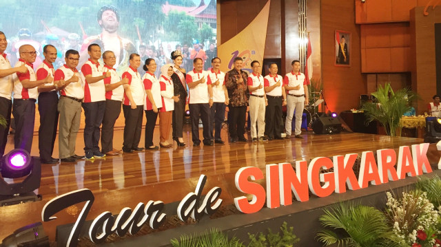 Launching Tour de Singkarak di Kementerian Pariwisata. (Foto: Helinsa Rasputri/kumparan)