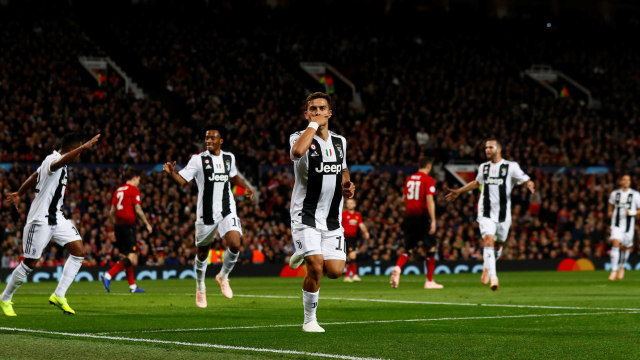 Gol Dybala antar Juventus pada keunggulan pertama atas United. (Foto: Reuters/Jason Cairnduff)