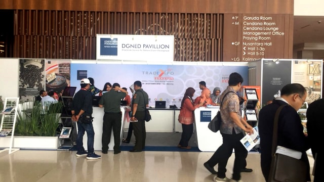 Situasi Trade Expo Indonesia 2018 di ICE BSD Tangerang. (Foto: Nurul Nur Azizah/kumparan)