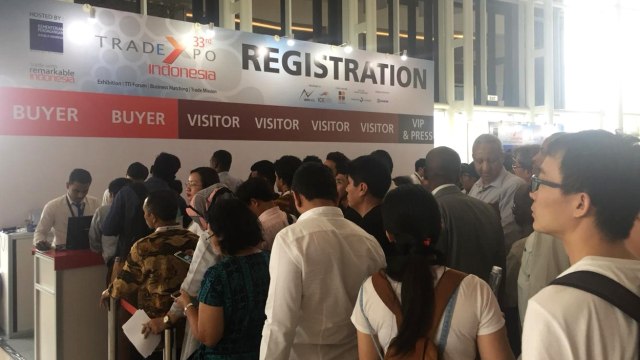 Situasi Trade Expo Indonesia 2018 di ICE BSD Tangerang. (Foto: Nurul Nur Azizah/kumparan)