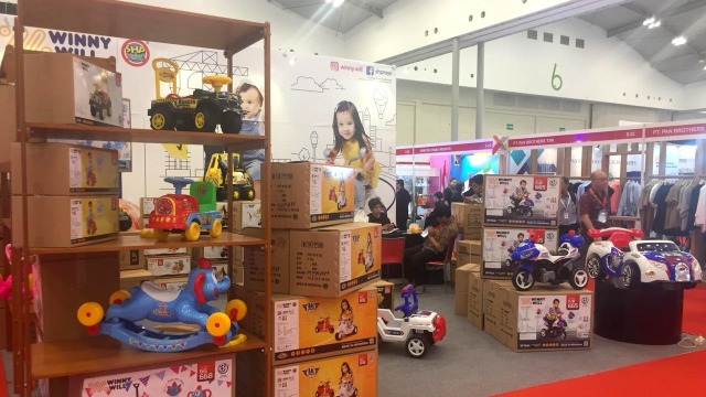 Produk yang dipamerkan di Trade Expo Indonesia 2018 di ICE BSD Tangerang. (Foto: Nurul Nur Azizah/kumparan)