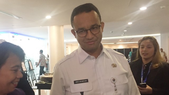 Gubernur DKI Jakarta Anies Baswedan di Hotel Le Meridien Jakarta, Rabu (24/10/2018). (Foto: Moh Fajri/kumparan)