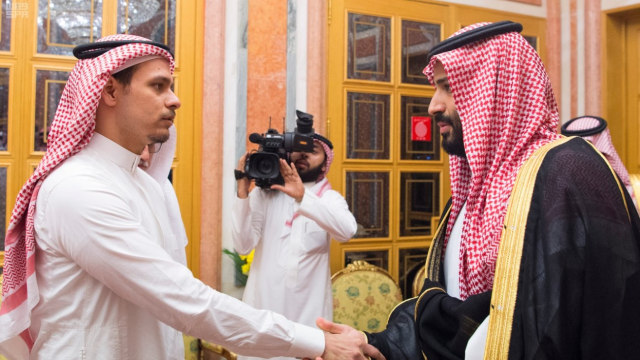 Salah Khashoggi bertemu Mohammed bin Salman. (Foto: Dok. SPA)