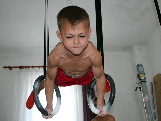 Unique Facts : Giuliano Stroe, World's Youngest And Strongest Bodybuilder  (1)