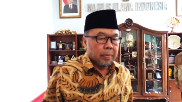 Wakil Dewan Pertimbangan MUI Didin Hafiduddin di MUI, Rabu (24/10/2018). Foto: Raga Imam/kumparan