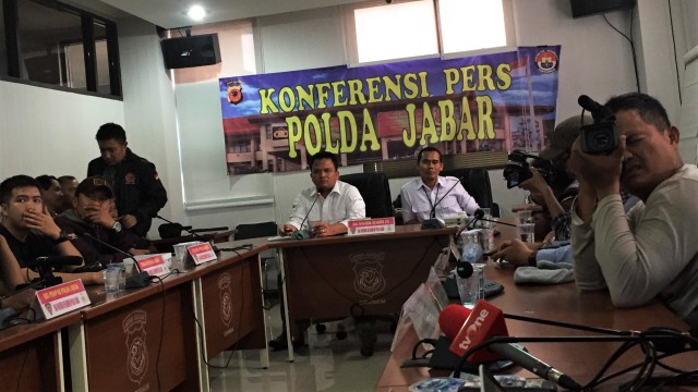 Konferensi Pers Polda Jabar. (Foto: Iqbal Tawakal/kumparan)