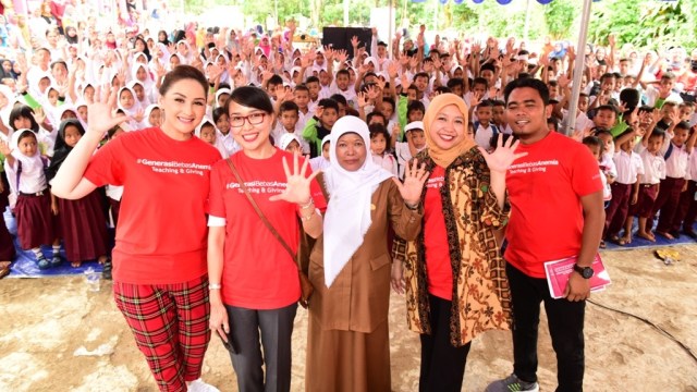Kampanye Generasi Bebas Anemia di SDN Cisitu Banten. (Foto: Dok. Merck)