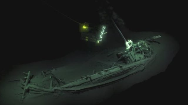 Bangkai kapal utuh berusia 2.500 tahun (Foto: University of Southampton via Twitter)