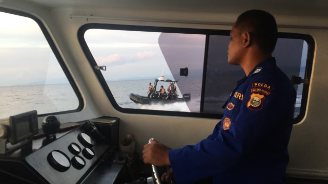 Patroli Laut Polairud Polda Maluku Utara (Foto: Andreas Ricky Febrian/kumparan)